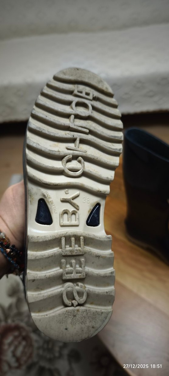 Mavi Rugan Dizüstü Stiletto yağmur Çizmesi - Görsel 4