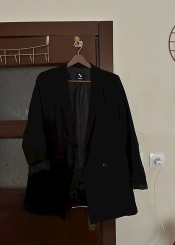 Diğer Siyah Uzun Kollu Blazer Ceket
