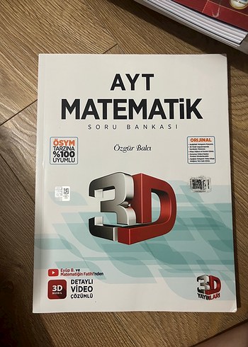 AYT Matematik 3D Soru Bankası - Özgür Balcı