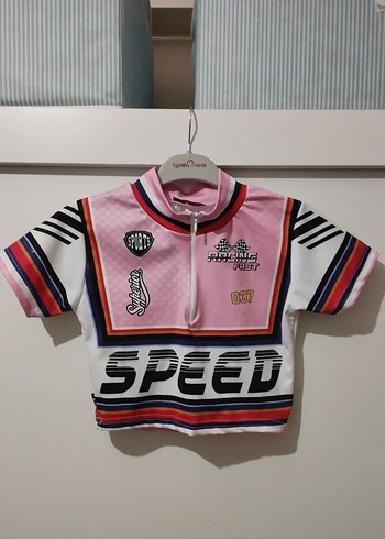 pembe crop tisort