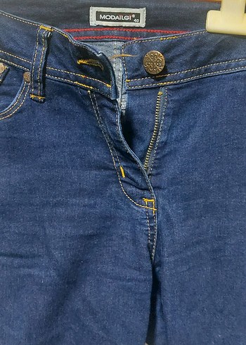 Kadın Lacivert Denim Normal Kesim Jean - Görsel 2