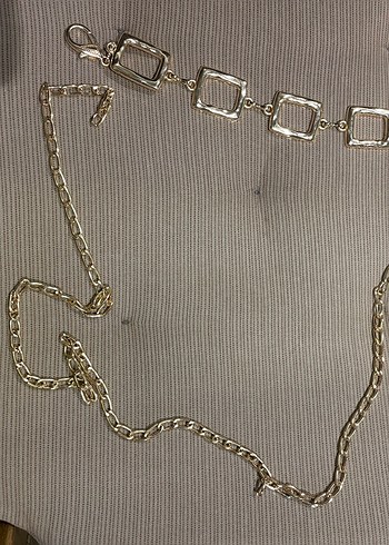 Kadın Altın Zincir Detaylı Kemer - Görsel 2