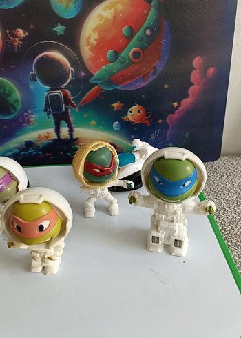 TMNT Uzay Temalı Aksiyon Figürleri Seti - Görsel 4