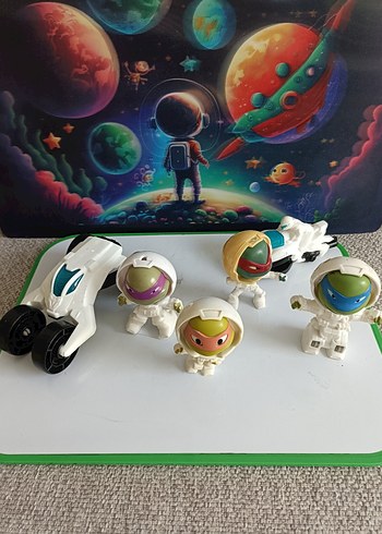 TMNT Uzay Temalı Aksiyon Figürleri Seti - Görsel 3