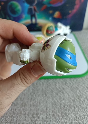 TMNT Uzay Temalı Aksiyon Figürleri Seti - Görsel 11