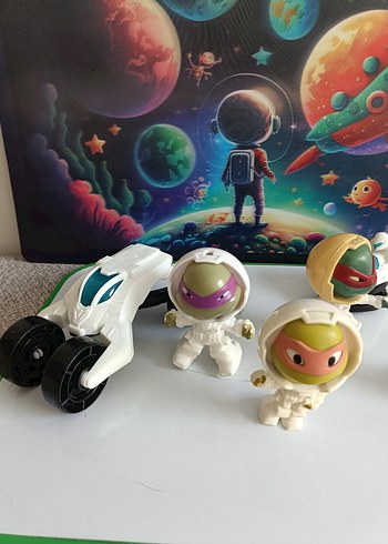 TMNT Uzay Temalı Aksiyon Figürleri Seti - Görsel 2
