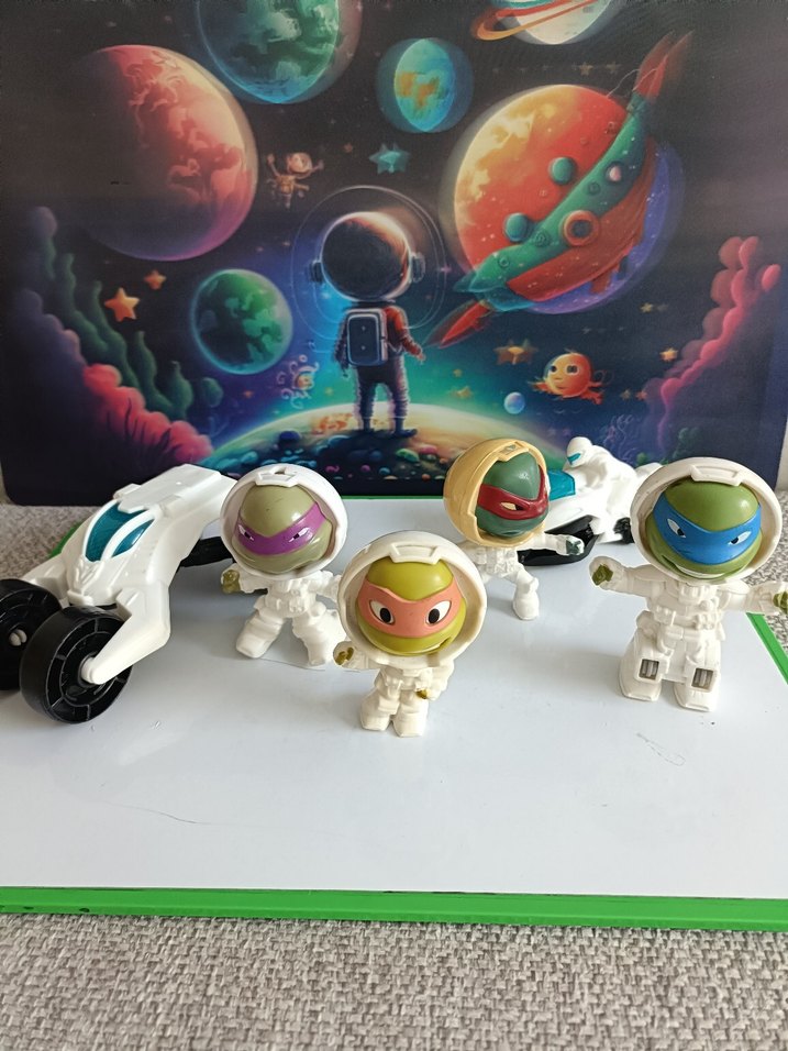 TMNT Uzay Temalı Aksiyon Figürleri Seti - Görsel 5