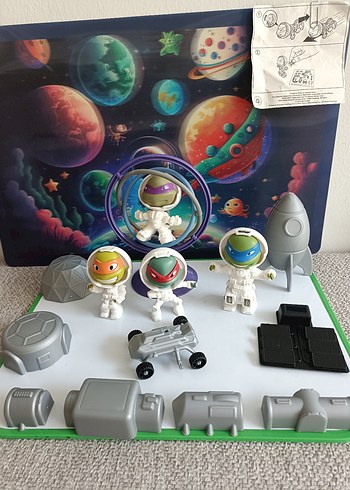 Uzay Temalı Gri Ninja Kaplumbağalar Figür Seti - Görsel 4