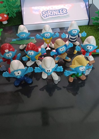 Şirinler 10'lu Figür Seti, Orjinal Peyo 2018