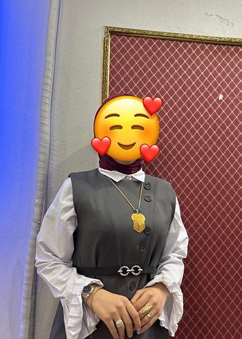 Gri Gotik Uzun Kadın Takım Elbise - Görsel 2