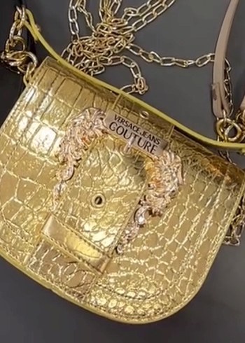 Altın Renkli, Tokalı Kadın Stiletto - Görsel 3