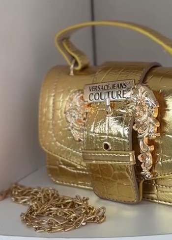 Altın Renkli, Tokalı Kadın Stiletto - Görsel 5