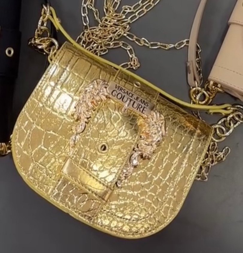 Altın Renkli, Tokalı Kadın Stiletto - Görsel 3