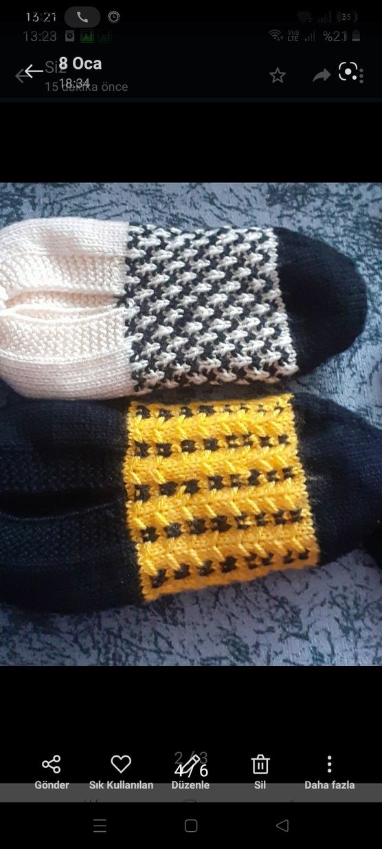 Renkli Desenli çehizlik Patik sipariş alınır - Görsel 2