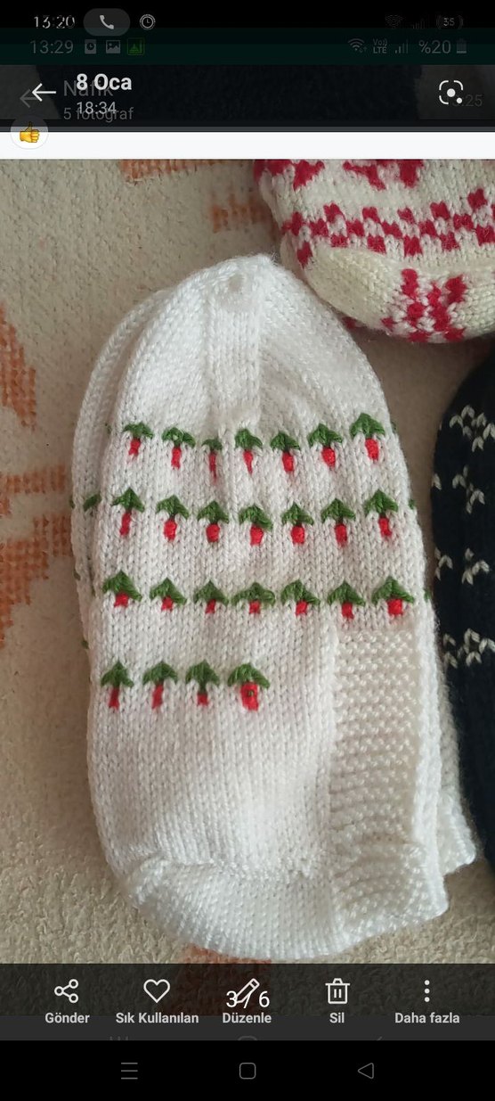 Renkli Desenli çehizlik Patik sipariş alınır - Görsel 3