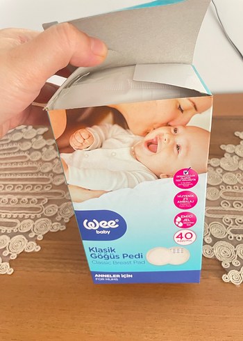 Wee Baby Klasik Beyaz Göğüs Pedi
