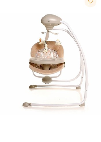 Bej Otomatik Oyuncaklı Bebek Salıncağı - Görsel 2