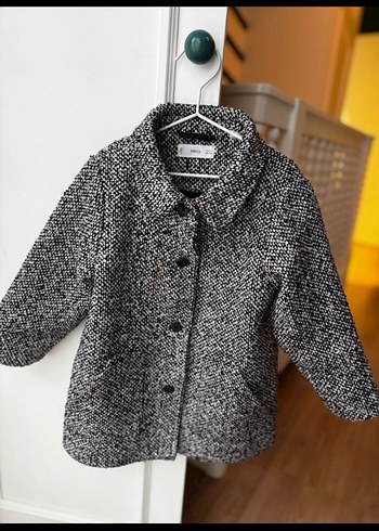 Düğmeli Gri kaban - Görsel 3