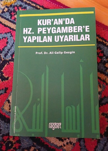 Kur'an'da Hz. Peygamber'e Yapılan Uyarılar Kitabı