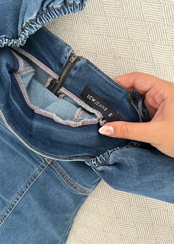 LC Waikiki Balon Kollu Denim Elbise