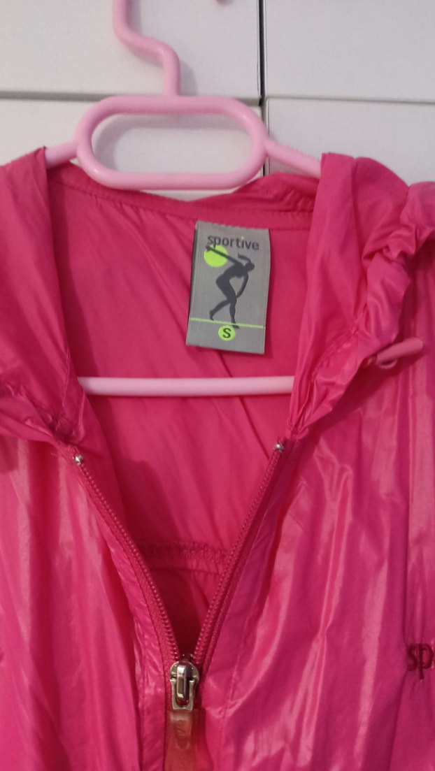 Parlak Pembe genç kadın Fermuarlı Yelek - Görsel 3