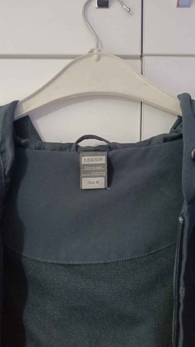 Siyah Fermuarlı kapişonlu Uzun spor Ceketi - Görsel 4