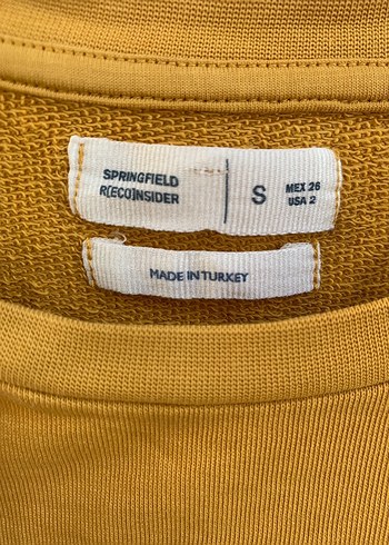 16-17 Yaş Beden Kadın sari Sweatshirt