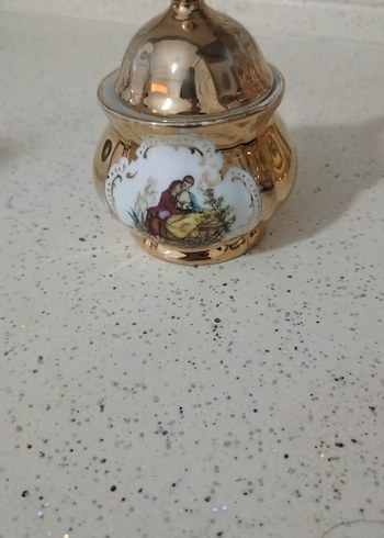 Altın Renkli Mini Çaydanlık-Vintage