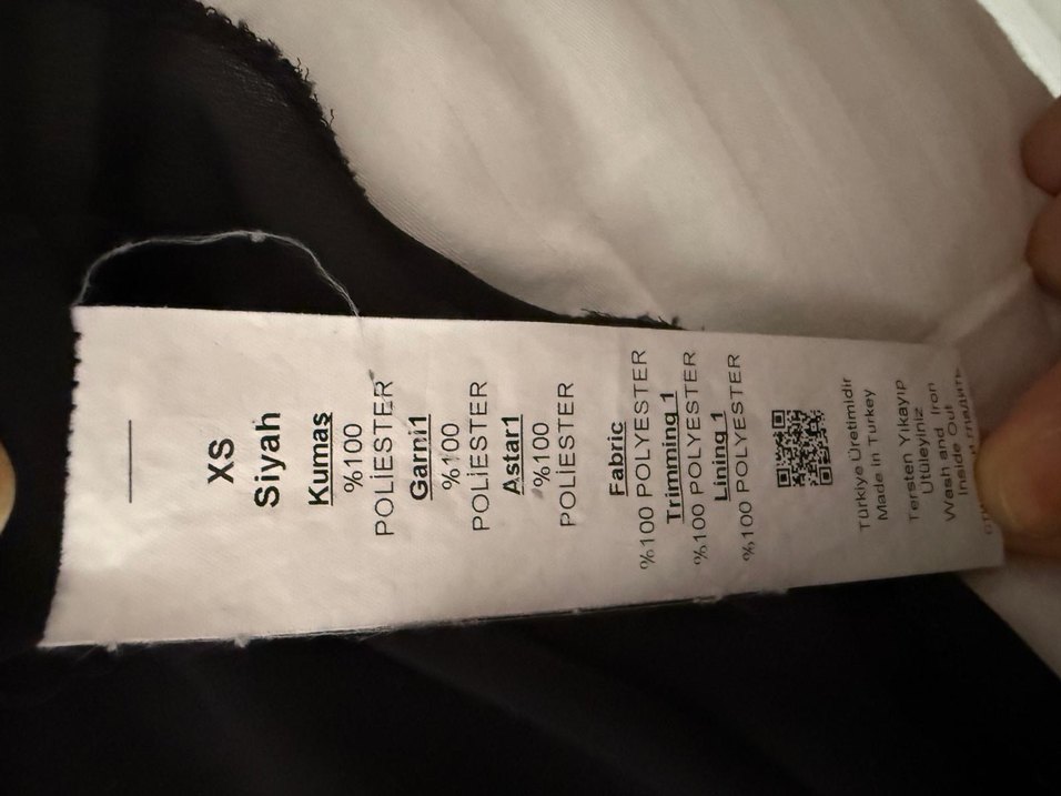 Uzun Kollu Siyah Kadın Bluz - Görsel 5