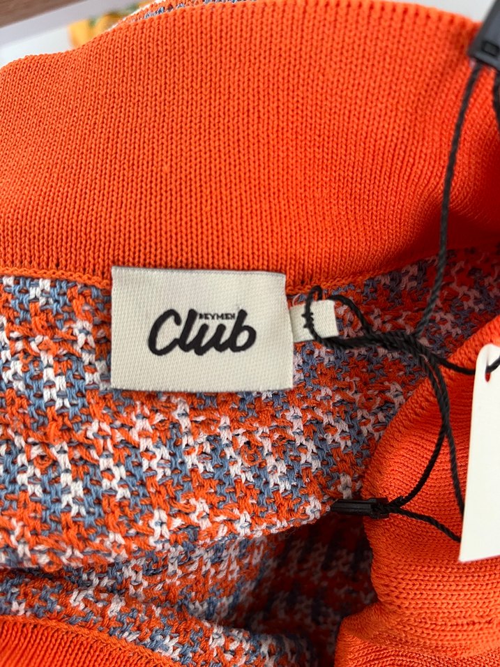 Renkli Nakışlı Örgü Mini Hamile Etek - Görsel 3