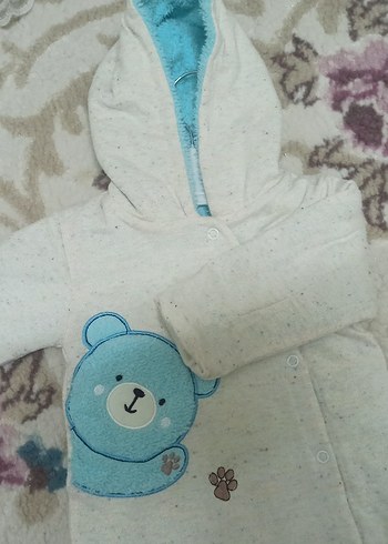 Beyaz  Erkek Bebek Tulumu - Görsel 3