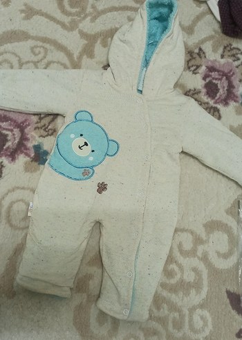 Beyaz  Erkek Bebek Tulumu - Görsel 2