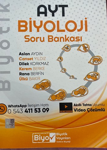 AYT Biyoloji Soru Bankası Biyotik Yayınları