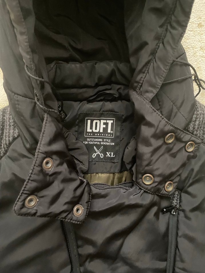 Erkek Siyah Kapüşonlu Fermuarlı Mont - Görsel 2