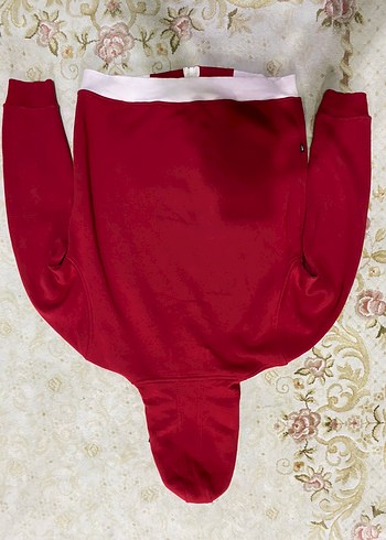 Kırmızı Kapüşonlu Fermuarlı Erkek Polar - Görsel 3