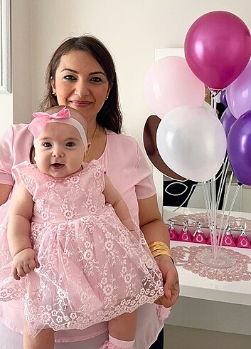 3-6 Ay Beden Bebek mevlid elbisesi