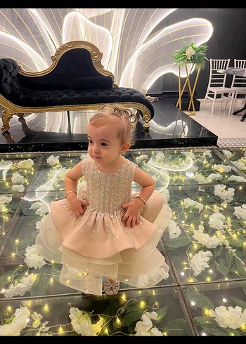 Kız Çocuk gümüş Renkli Fiyonklu Babet - Görsel 4