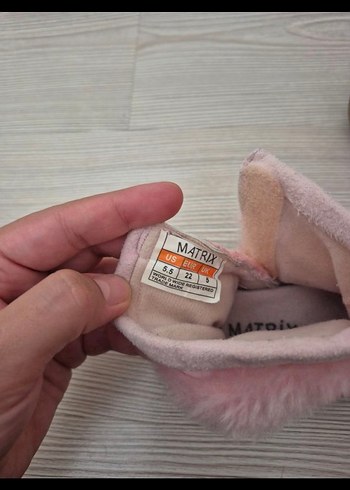 Kürklü Pembe Kız Çocuk Bot - Görsel 7