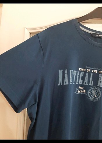 Lacivert Baskılı Erkek Tişört - Görsel 3