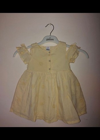 Kız Çocuk Klasik Nakışlı Fiyonklu Elbise - Görsel 3