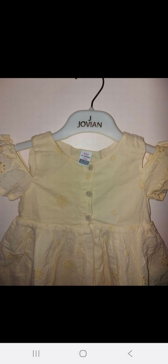 Kız Çocuk Klasik Nakışlı Fiyonklu Elbise - Görsel 5