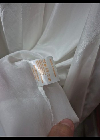 İşlemeli Beyaz Uzun Kollu Kadın Gecelik - Görsel 8