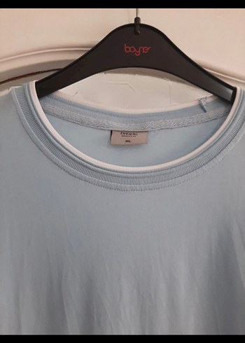 Mavi Pamuklu Erkek Tişört - Görsel 2