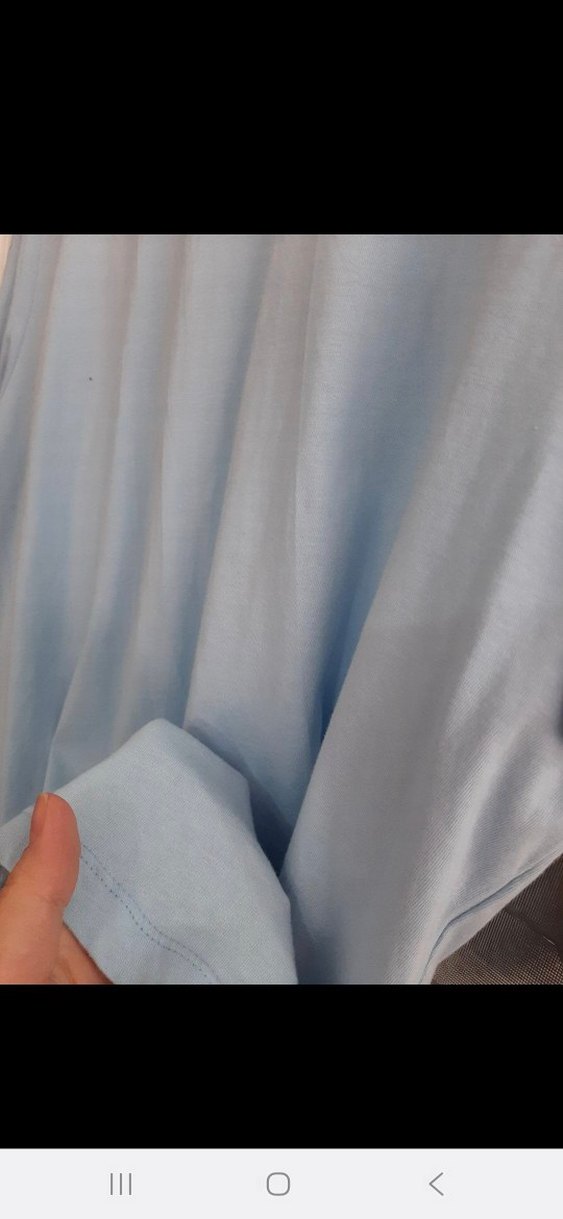 Mavi Pamuklu Erkek Tişört - Görsel 4