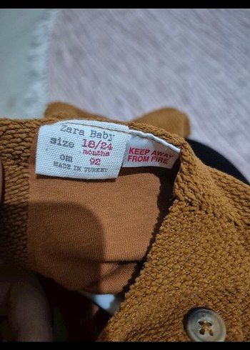 Kız Çocuk Kahverengi Uzun Kollu Elbise - Görsel 3