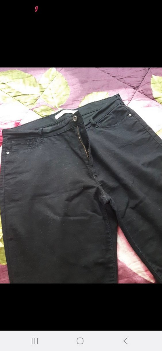 Kadın Siyah Regular Fit Kumaş Pantolon - Görsel 2