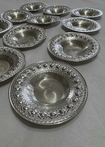 Gümüş Kaplama Çay Tabağı - Görsel 2