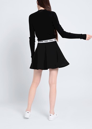 Tommy Jeans Siyah Mini Etek - Görsel 3