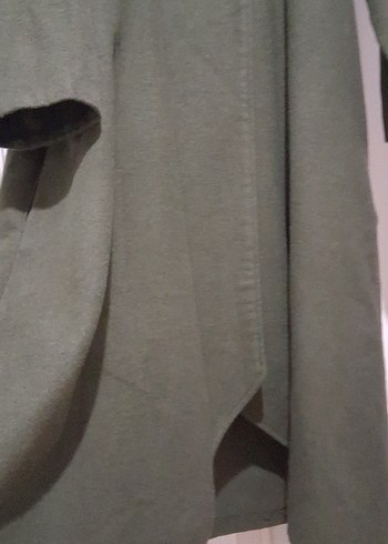 Düğmeli Uzun Kadın Kabanı - Görsel 2