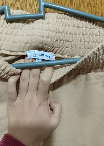 Koton Bej Oversize Kadın Eşofman Altı